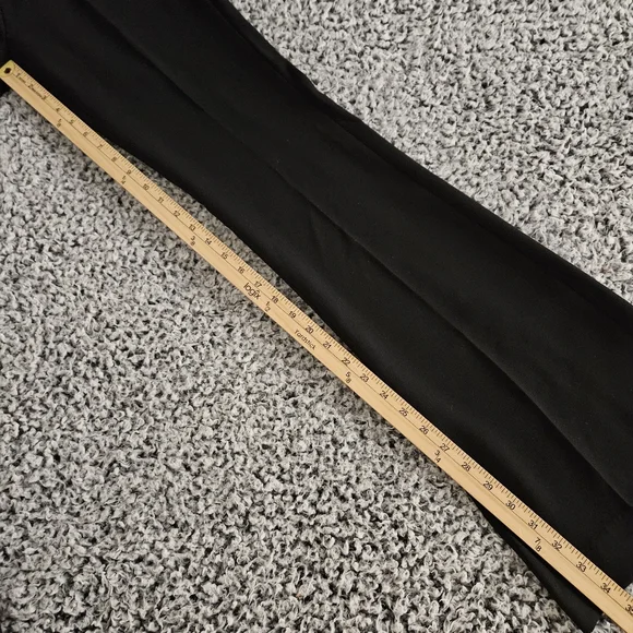 Zara Women's Black Flare Pants Small S 30x34 Long Tall Bootcut Dress Trousers - Picture 9 of 12